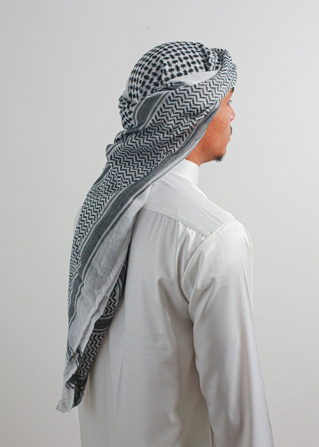 Shemagh de Palestine | Noir et Blanc