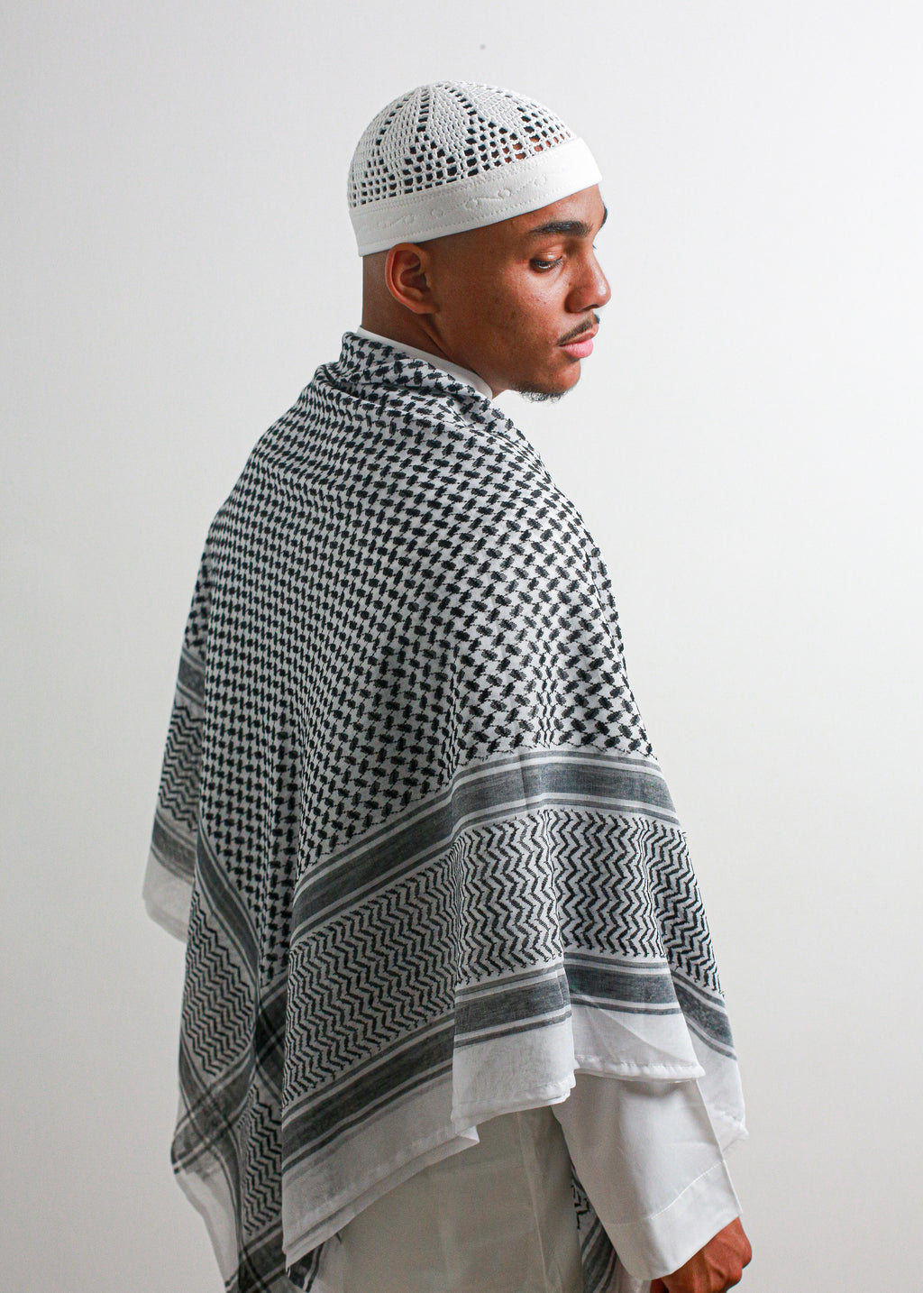 Shemagh de Palestine | Noir et Blanc