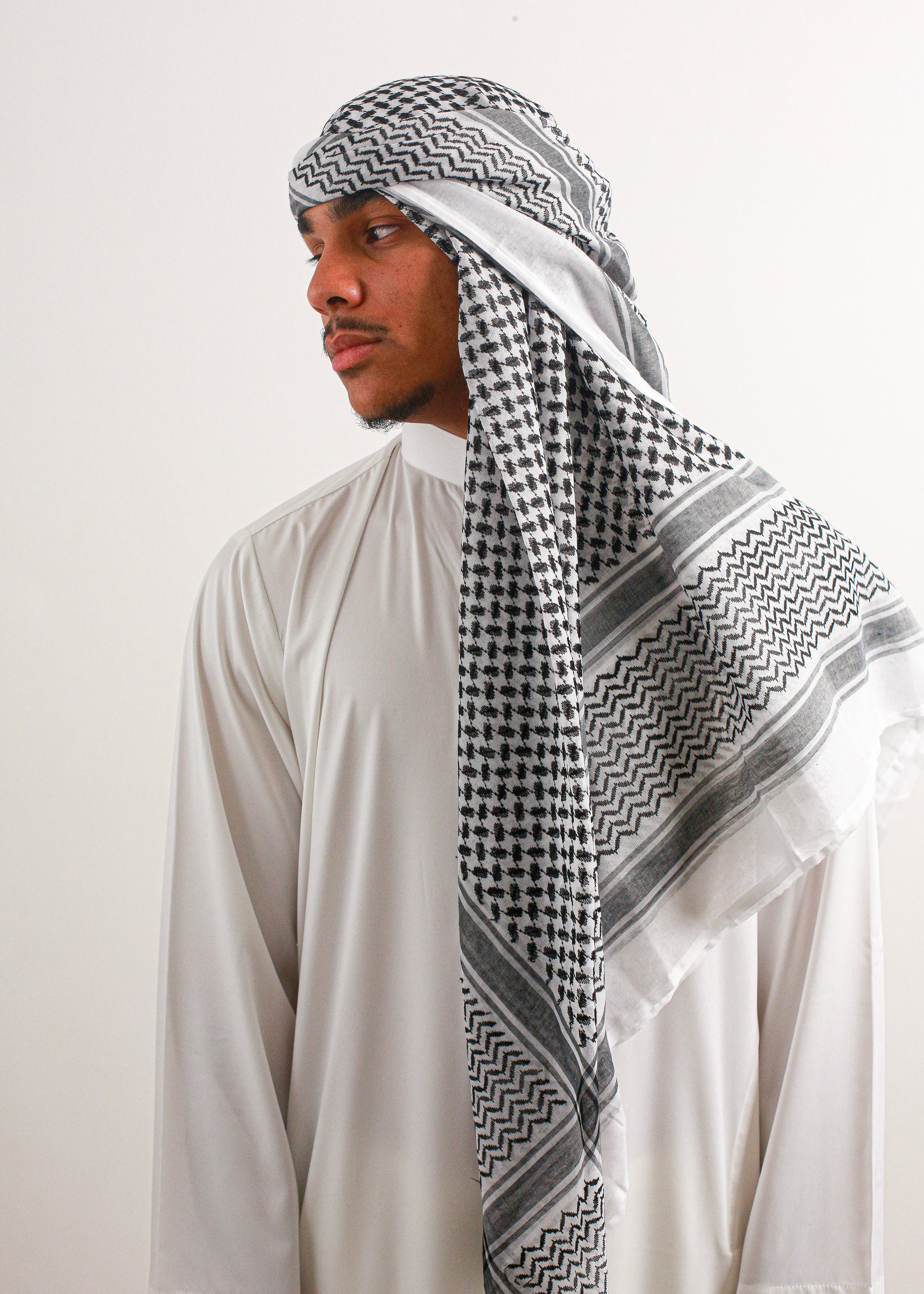 Shemagh de Palestine | Noir et Blanc